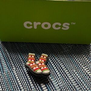 CROCS Kids' Red and Tan socks